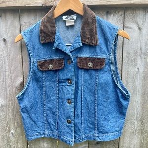 vintage denim sleeveless top